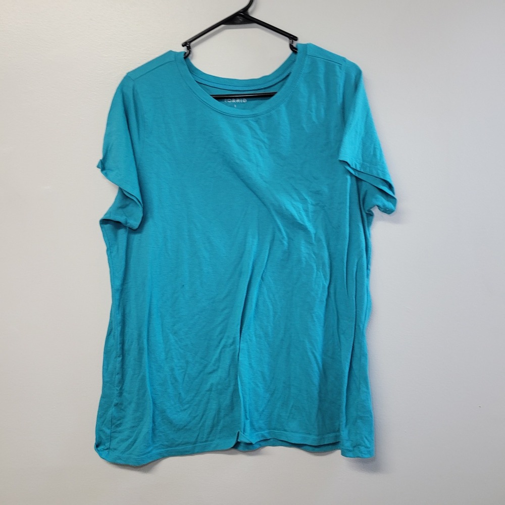 Torrid Classic Fit Blue Short‎ Sleeve Crew Neck Tee Shirt Sz 1 Breathable